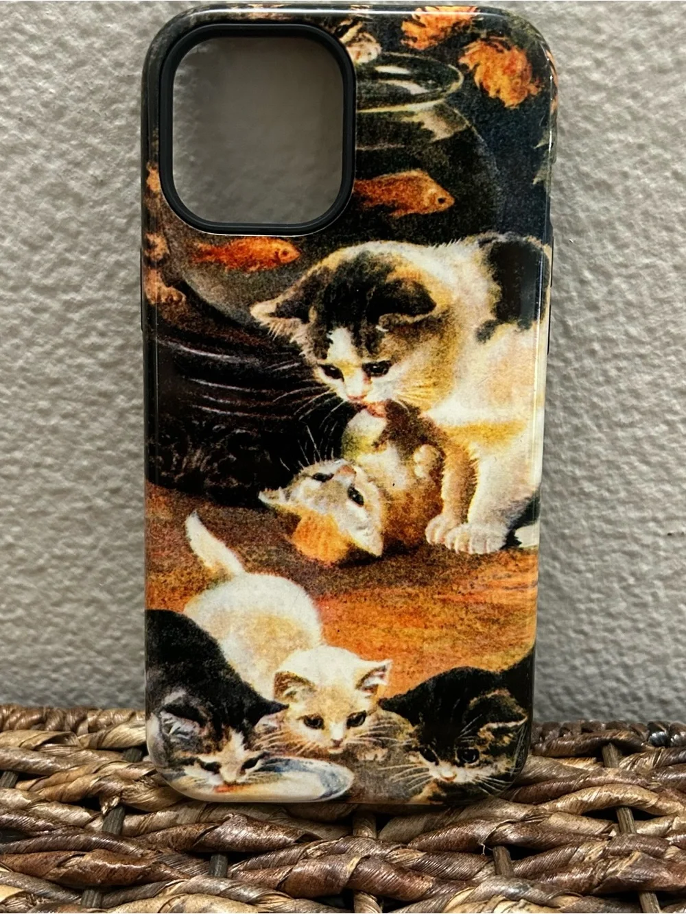 Apple iPhone 12 Pro Max 19th-century Kitten Art Protective Case